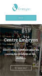 Mobile Screenshot of centre-embryon.com