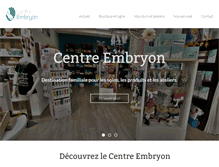 Tablet Screenshot of centre-embryon.com